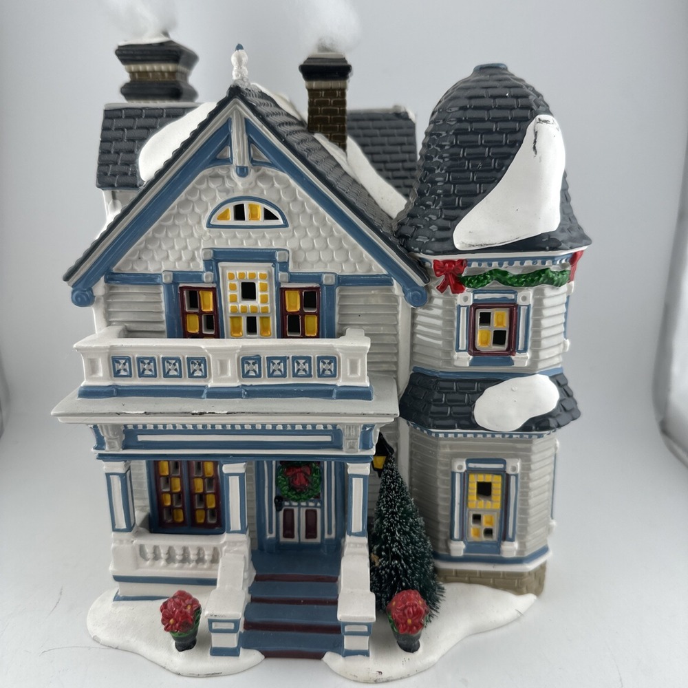 Dept 56 Snow Village Elmwood House Lit Building 56.55398
